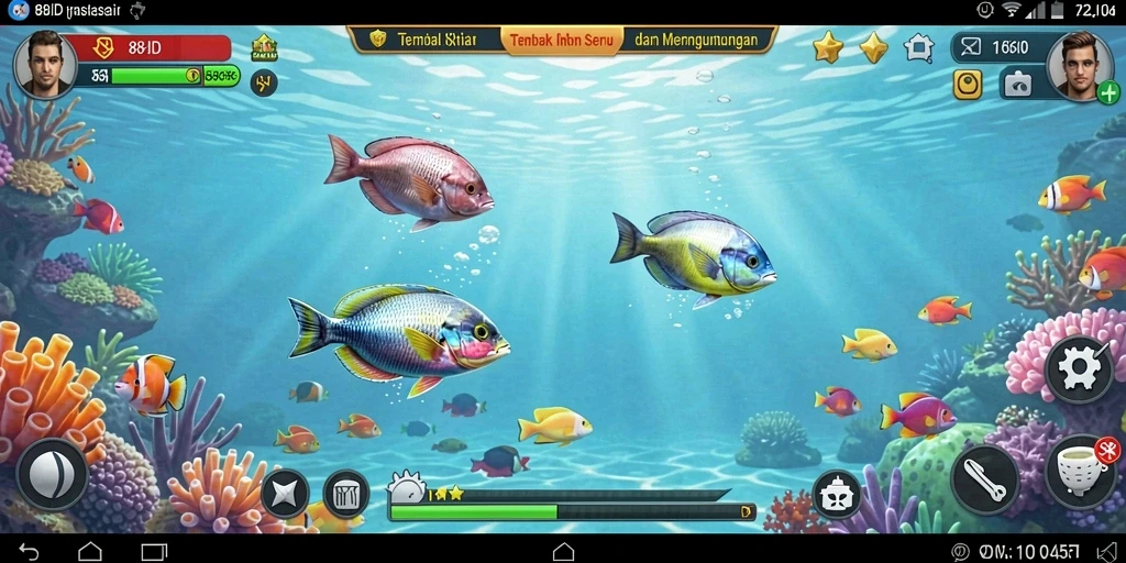 Screenshot gameplay 88ID menampilkan aksi tembak ikan yang seru dan mendebarkan.