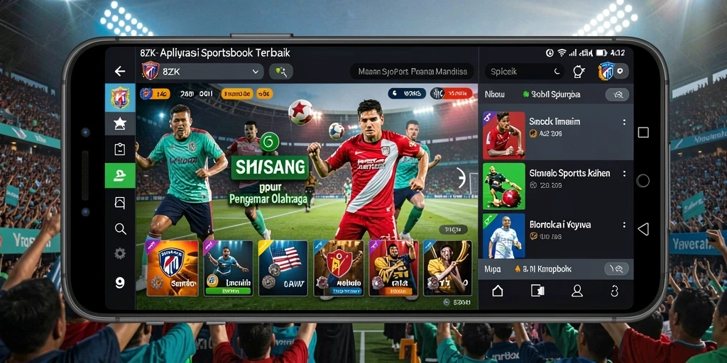 Tampilan menarik dari gameplay 8ZK saat bertaruh pada acara olahraga.