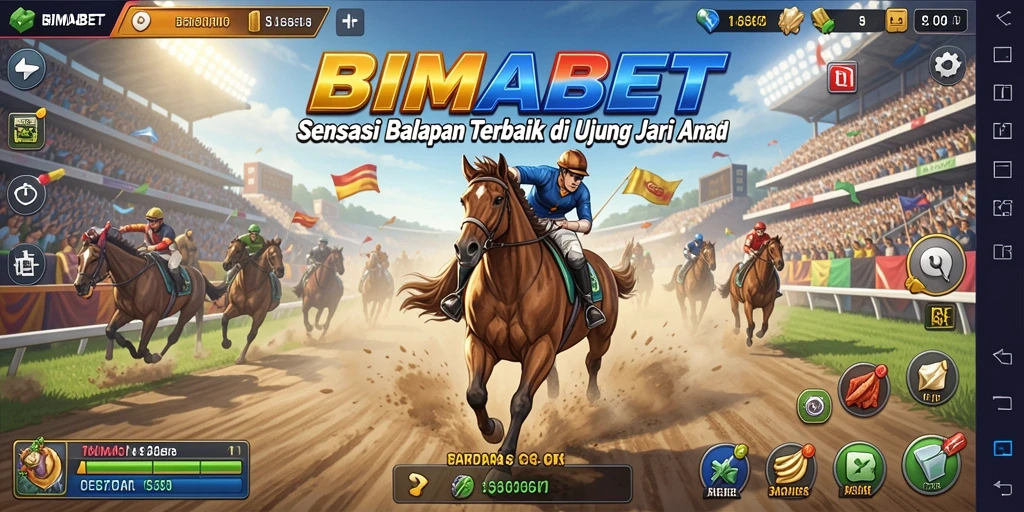 Tampilan gameplay balapan seru di BIMABET dengan grafik menawan.