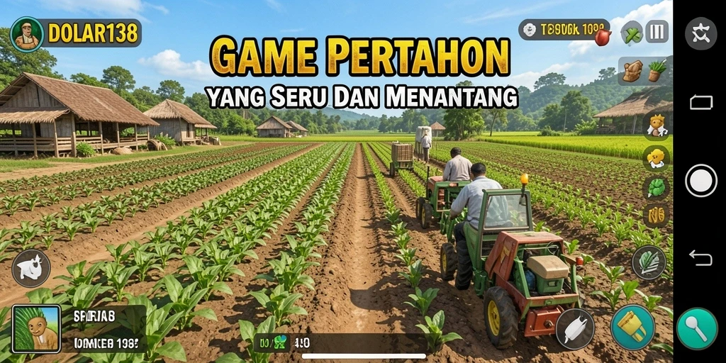 Screenshot utama DOLAR138 menampilkan gameplay pertanian yang seru.