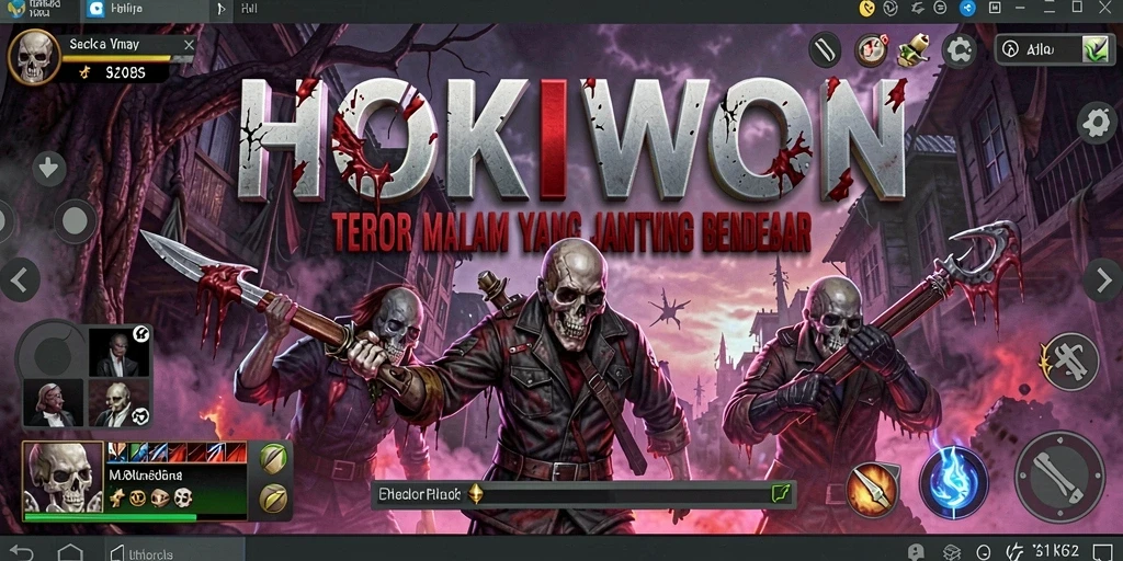 Gameplay HOKIWON yang menegangkan dengan elemen horor yang mencekam.