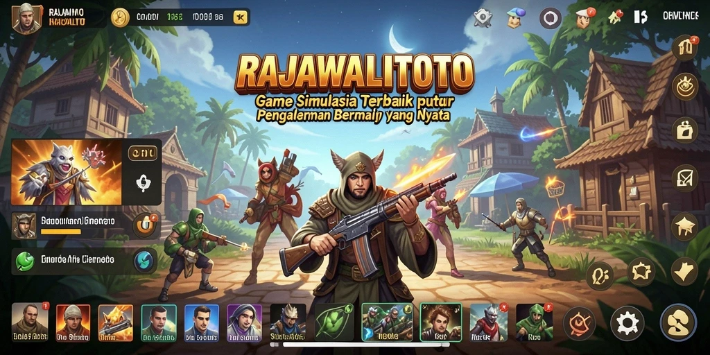 Tangkapan layar utama RAJAWALITOTO menunjukkan pengalaman gameplay yang menawan.