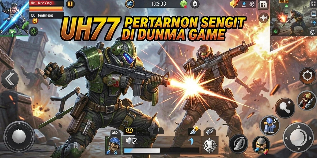 Tangkapan layar UH77 menampilkan aksi pertarungan yang mendebarkan.