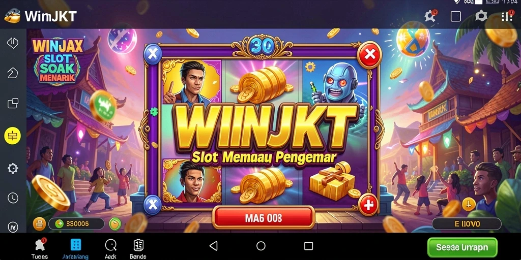 Tampilan gameplay WINJKT yang mengasyikkan dan penuh warna.