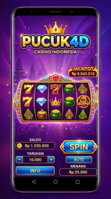 Antarmuka pengguna pucuk4d yang sederhana dan intuitif.